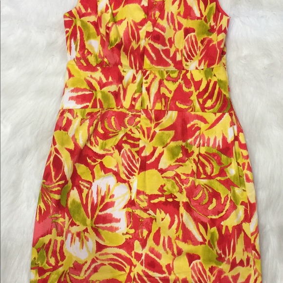 💥Tropical Print  Ralph Lauren Sheath Dress💥Sz 10 - Picture 5 of 7